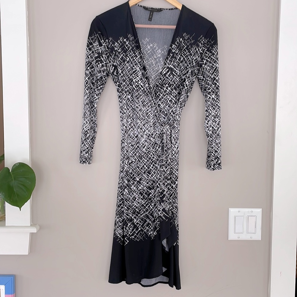 BCBG MaxAzaria size extra small wrap dress.